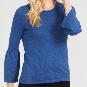 J. McLaughlin Daryn Bell Sleeve Sweater L